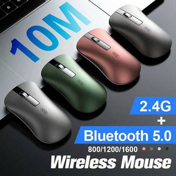 Alloet New 2.4G USB Optical Wireless Mouse 5 Buttons for Computer Laptop Gaming Mice Grey
